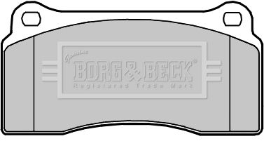 BORG & BECK stabdžių trinkelių rinkinys, diskinis stabdys BBP2358